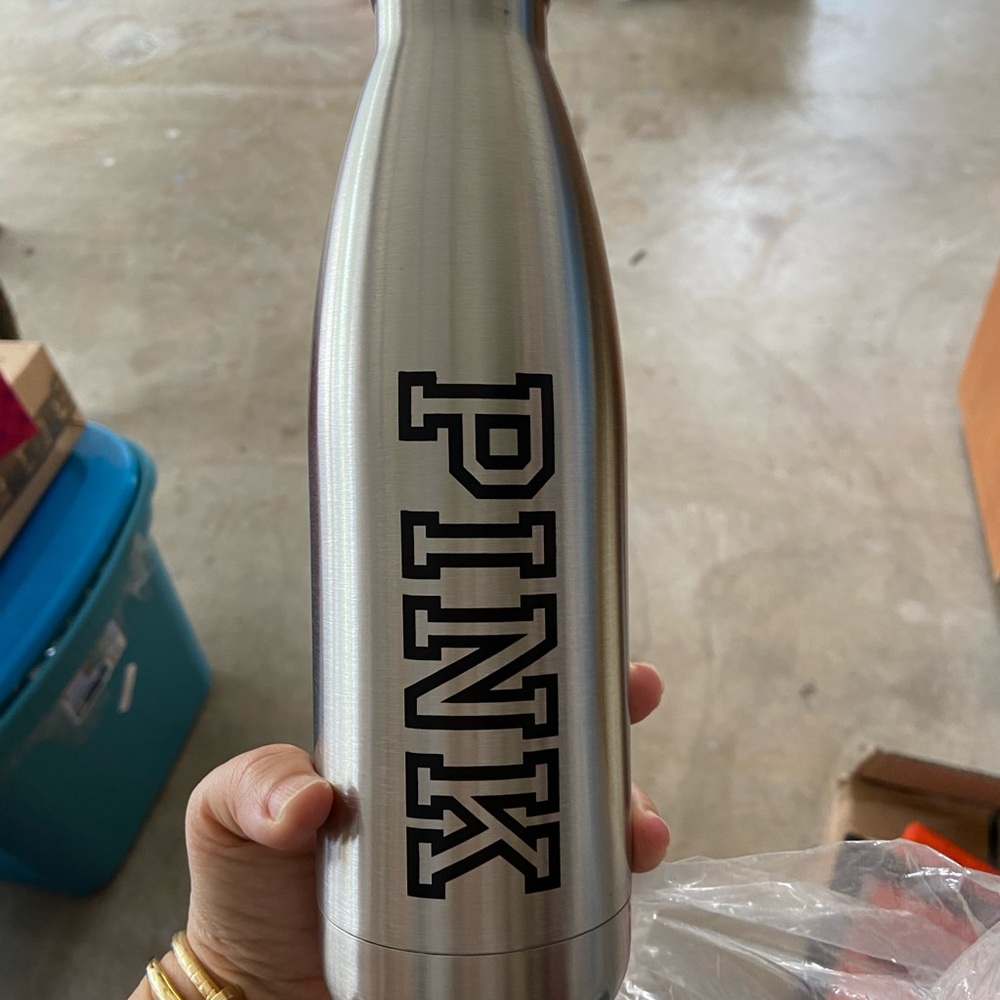 Pink water bottle